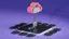 Abstract glowing cloud server illustration, Cloud Fortified badge for Jira apps